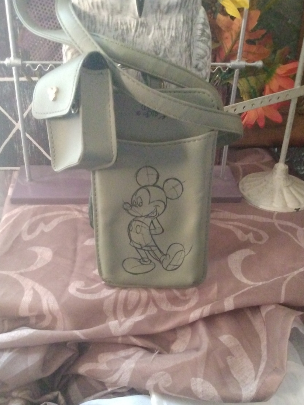 Disney Mickey Mouse Green Crossbody Bag
